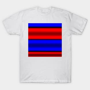 Red & Blue Horizontal Stripes T-Shirt